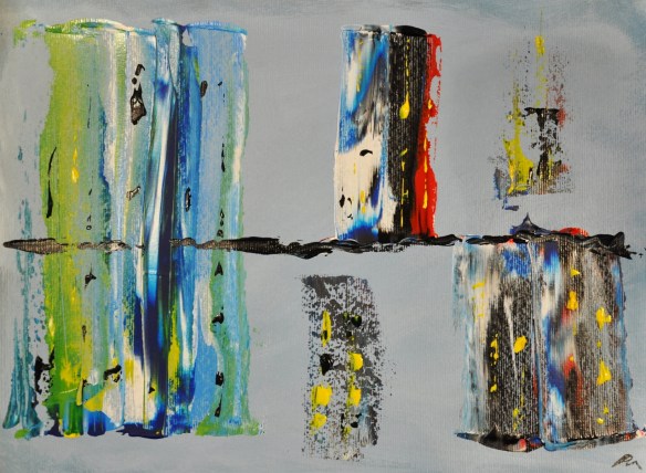 Waterfall from a black line (2014)